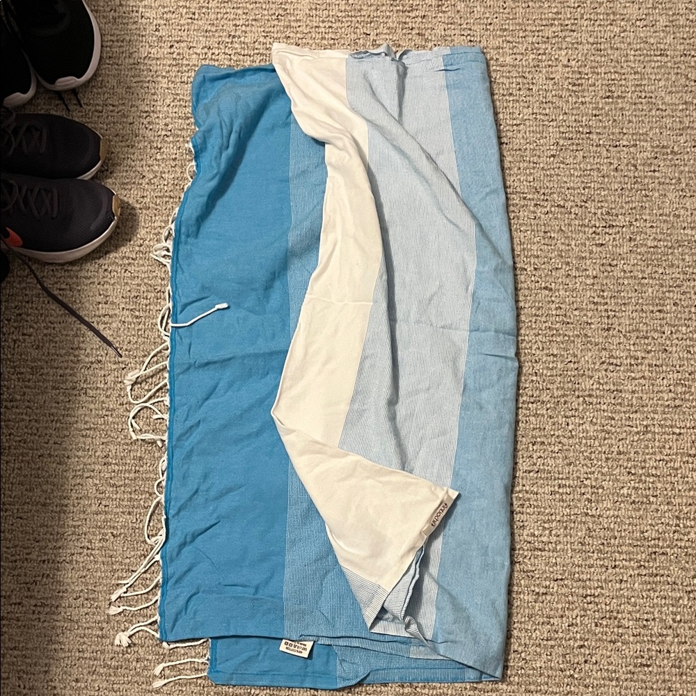 Antiochia Blue and White Striped towel